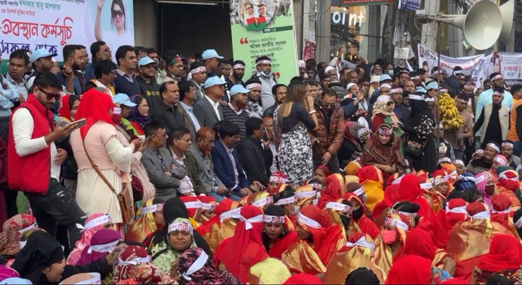 BNP, like-minded parties start mass sit-in protest